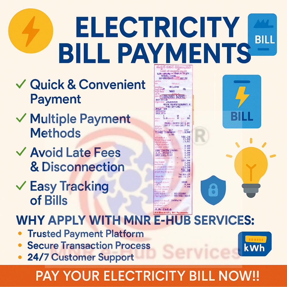 All States Electricity Bill Payments (APSPDCL, CSPDCL, etc.,)